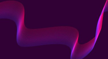 Dalga Arkaplanı Mor Gradyan Soyut Tasarım Vektörü Resimlerini Harmanla