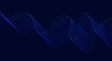 Dalga Arkaplanı Mavi Soyut Tasarım Vektörü Resimlerini Harmanla