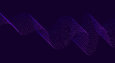 Dalga Arkaplanı Mor Soyut Tasarım Vektörü Resimlerini Harmanla