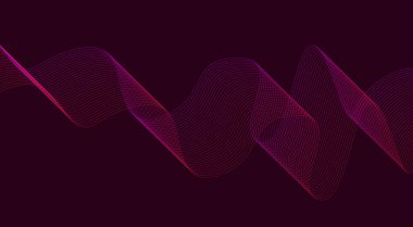 Dalga Arkaplanı Pembe Soyut Tasarım Vektörü Resimlerini Harmanla