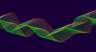 Soyut Harmanlama Çizgileri Dalgalı Tasarım Arkaplan Gradyan Vektör İllüstrasyonu