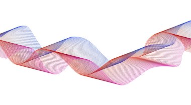 Soyut Harmanlama Çizgileri Dalgalı Tasarım Gradyan Renkleri Arkaplan Vektörü İllüstrasyonu