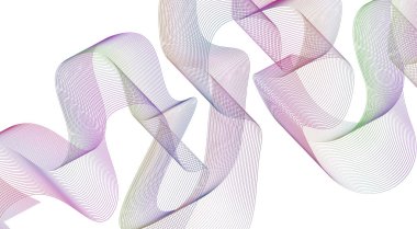 Soyut Harmanlama Çizgileri Dalga Eğrisi Çok Renkli Gradyan Tasarım Arkaplan Vektörü ResmiComment