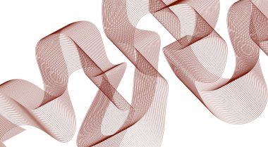 Soyut Harmanlama Çizgileri Dalgalı Eğri Kahverengi Arkaplan Tasarım Vektörü İllüstrasyonu