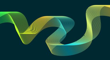 Soyut Harmanlama Çizgileri Dalgalı Eğimli Renkli Arkaplan Tasarım Vektörü İllüstrasyonu