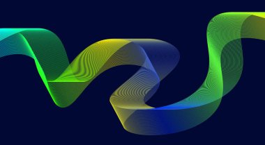 Soyut Harmanlama Çizgileri Dalgalı Eğimli Renkli Arkaplan Tasarım Vektörü İllüstrasyonu