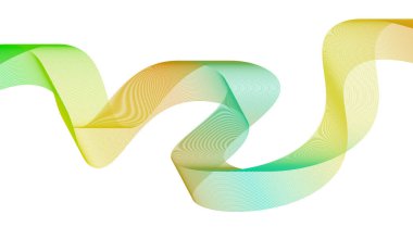 Soyut Harmanlama Çizgileri Dalgalı Eğimli Renkli Tasarım Arkaplan Vektörü ResmiComment