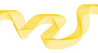 Soyut Harmanlama Çizgileri Dalgalı Eğri Sarı Renk Tasarımı Arkaplan Vektörü ResmiComment