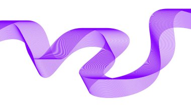 Soyut Harmanlama Çizgileri Dalgalı Mor Eğri Renk Tasarımı Arkaplan Vektörü ResmiComment