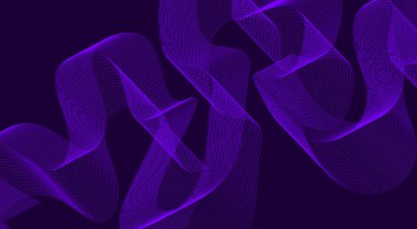 Soyut Harmanlama Çizgileri Dalgalı Eğri Arkaplan Renk Mor Tasarım Vektörü ResmiComment