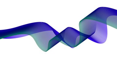 Soyut Dalgalı Harmanlanmış Çizgiler Mavi Renk Gradyan Tasarım Arkaplan Vektörü ResmiComment