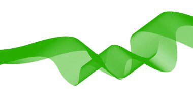 Soyut Dalga Harmanlanmış Eğri Çizgiler Yeşil Tasarım Arkaplan Vektörü ResmiComment