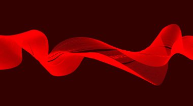 Dalgalı Harmanlanmış Çizgiler Arkaplan Kırmızı Tasarım Soyut Vektör Resimleri