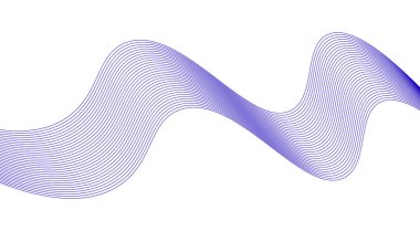 Dalgalı Harmanlama Çizgileri Tasarımı Mavi Renk Soyut Arkaplan Vektörü ResmiComment