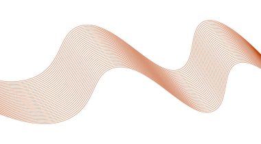 Dalgalı Harmanlama Çizgileri Tasarımı Turuncu Renk Soyut Arkaplan Vektörü ResmiComment