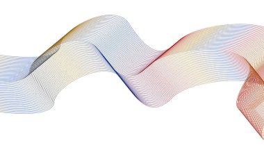 Dalgalı Harmanlama Çizgileri Soyut Gradyan Renkli Tasarım Arkaplan Vektörü İllüstrasyonu