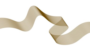 Dalgalı Harmanlama Çizgileri Soyut Kahverengi Renkli Eğri Arkaplan Tasarım Vektörü İllüstrasyonu