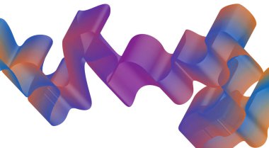 Dalgalı Harmanlama Çizgileri Soyut Çok Renkli Gradyan Eğri Arkaplan Tasarım Vektörü İllüstrasyonu