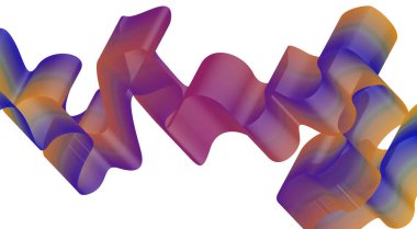 Dalgalı Harmanlama Çizgileri Soyut Gradyan Çokrenkli Eğri Arkaplan Tasarım Vektörü İllüstrasyonu