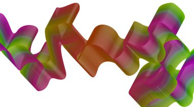 Dalgalı Harmanlama Çizgileri Soyut Renkli Eğri Arkaplan Tasarım Vektörü İllüstrasyonu