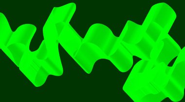 Dalgalı Harmanlama Çizgileri Soyut Arkaplan Yeşil Eğri Tasarım Vektörü İllüstrasyonu