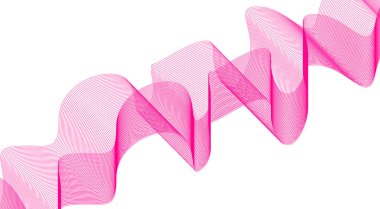 Dalgalı Çizgileri Harmanla Pembe Renkli Soyut Tasarım Arkaplan Vektörü Resimleri