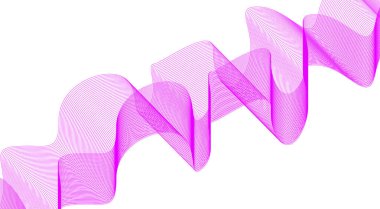 Dalgalı Çizgiler Eğri Mor Renk Soyut Tasarım Arkaplan Vektörü Resimlemesi