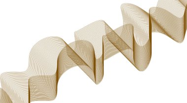 Harmanlanmış Dalgalı Çizgiler Eğri Kahverengi Renk Soyut Tasarım Arkaplan Vektörü İllüstrasyonu