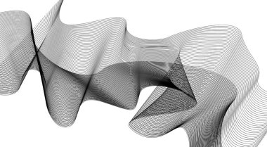 Dalgalı Çizgiler Eğri Siyah Renk Soyut Arkaplan Tasarım Vektörü Resimlerini Harmanla