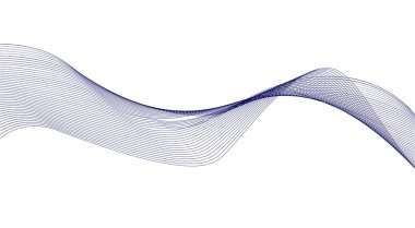 Dalgalı Çizgiler Eğri Mavi Renk Soyut Arkaplan Tasarım Vektörü Resimlerini Harmanla
