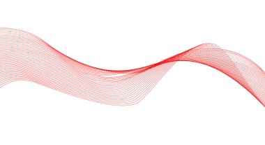 Harmanlanmış Dalgalı Çizgiler Eğri Kırmızı Renk Soyut Arkaplan Tasarım Vektörü Resimlemesi