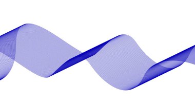 Dalgalı Eğimli Pürüzsüz Mavi Renkli Soyut Tasarım Arkaplan Vektörü Resimlemesi