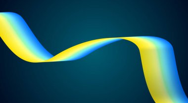 Dalgalı Eğimli Düz Arkaplan Mavi Cyan Renkli Gradyan Soyut Tasarım Vektörü İllüstrasyonunu Harmanla