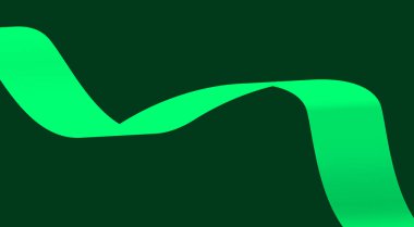 Dalgalı Eğimli Yeşil Cyan Soyut Tasarım Vektörü Resimlerini Harmanla