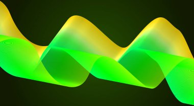 Dalgalı Çizgileri Harmanla Arkaplan Gradyan Çok Renkli Eğri Soyut Tasarım Vektörü İllüstrasyonu