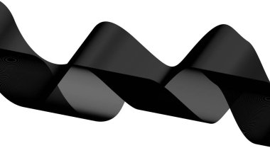 Harmanlanmış Dalgalı Çizgiler Kara Eğri Soyut Arkaplan Tasarım Vektörü İllüstrasyonu