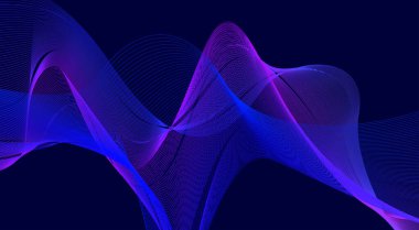 Dalgalı Arkaplan Mavi Gradyan Eğri Soyut Tasarım Vektörü Resimlerini Harmanla