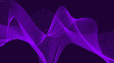 Dalgalı Mor Arkaplan Eğri Soyut Tasarım Vektörü Resimlerini Harmanla