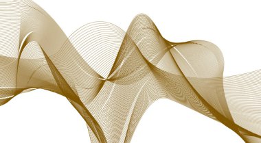 Harmanlanmış Dalgalı Kahverengi Renk Eğimli Soyut Tasarım Arkaplan Vektörü Resimlemesi