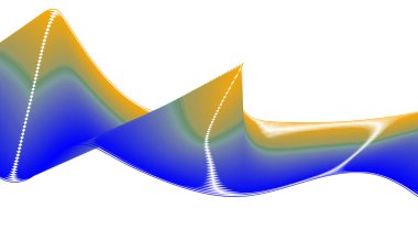 Harmanlanmış Dalgalı Eğimli Soyut Tasarım Gradyan Arkaplan Vektörü Resimlemesi