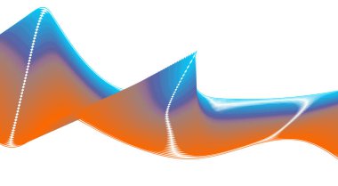 Harmanlanmış Dalgalı Eğimli Tasarım Renkli Soyut Arkaplan Vektör Resimlemesi