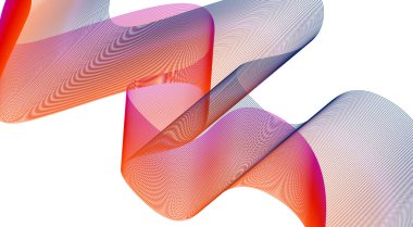 Harmanlanmış Dalgalı Eğimli Gradyan Tasarımı Soyut Arkaplan Vektör Resimlemesi