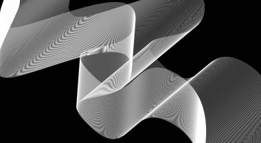 Harmanlanmış Dalgalı Eğri Arkaplan Siyah ve Beyaz Tasarım Soyut Vektör İllüstrasyonu