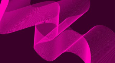 Dalgalı Eğri Arkaplan Pembe Tasarım Soyut Vektör Resimlerini Harmanla