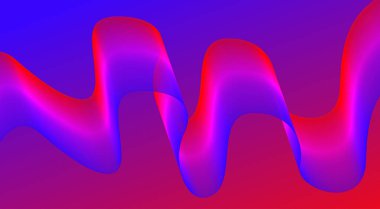 Dalgalı Harmanlanmış Soyut Eğri Arkaplan Pembe Renkli Tasarım Vektörü ResmiComment