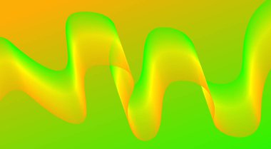 Dalgalı Harmanlanmış Soyut Eğri Arkaplan Sarı Renkli Tasarım Vektörü ResmiComment