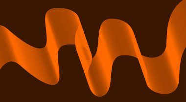 Dalgalı Harmanlanmış Soyut Eğri Arkaplan Turuncu Renk Tasarım Vektörü İllüstrasyonu