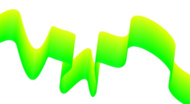 Dalgalı Harmanlama Soyut Eğri Renk Yeşil Arkaplan Tasarım Vektörü İllüstrasyonu