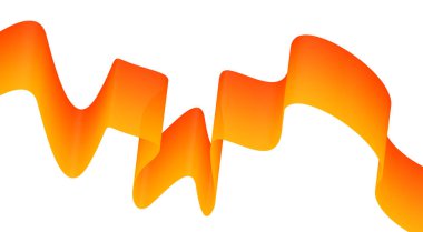 Dalgalı Harmanlanmış Soyut Orange Eğri Arkaplan Tasarım Vektörü İllüstrasyonu