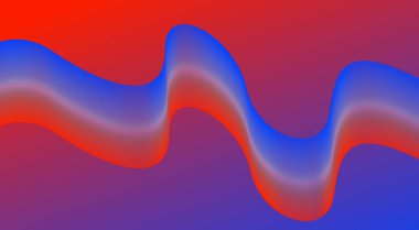 Soyut Karışık Dalgalı Çoklu Renkli Eğimli Arkaplan Tasarım Vektörü İllüstrasyonu
